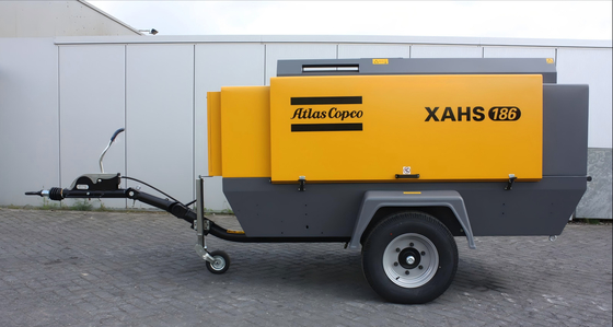 90 Kw Draagbare Compressor XAHS186E+ FAD 11 m³/min Compressieniveau 1 voor Zware Toepassingen
