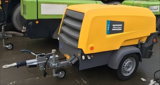 Geel draagbare compressor XAS 78KD Compressie niveau Lichte en draagbare ontwerp