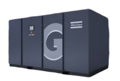 220kw Ga220+ Olie-injecteerde Atlas-schroefluchtscompressor 7,4-14 bar werkdruk