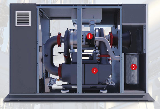 Olie-injected rotary Atlas schroef luchtcompressor met magnetische lagertechnologie