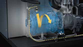 Intelligente olie-inspuitingstechnologie en IE4/IE5-motor in GA-serie GA110VSD++-GA315VSD+ Atlas-schroefluchtcompressor