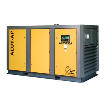 AED-compressor met schroef met frequentiekonversie