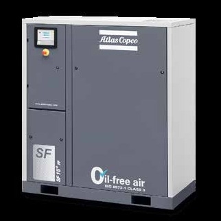 Atlas Copco olievrije compressor SF8+ -22+ met modulair ontwerp