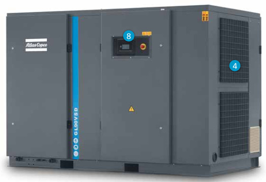Verhoog uw efficiëntie met onze geavanceerde olie-injected rotary screw luchtcompressor GL90VSD