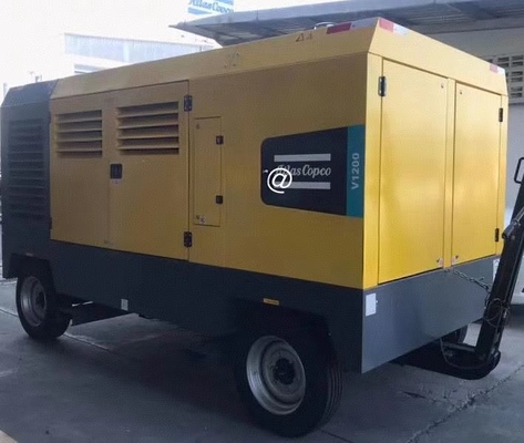 Geel draagbare compressor V1200 Digitaal scherm automatisch uitschakelen voor zware toepassingen