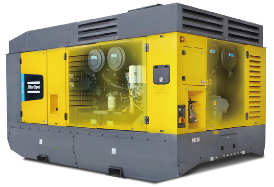 Atlas Copco draagbare compressor X1300 Intelligente besturing voor hoge druktoepassingen
