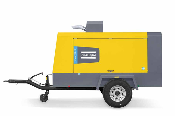 Draagbare compressor X-AIR+ 777-22 met druk van 13-22 bar en gele kleur