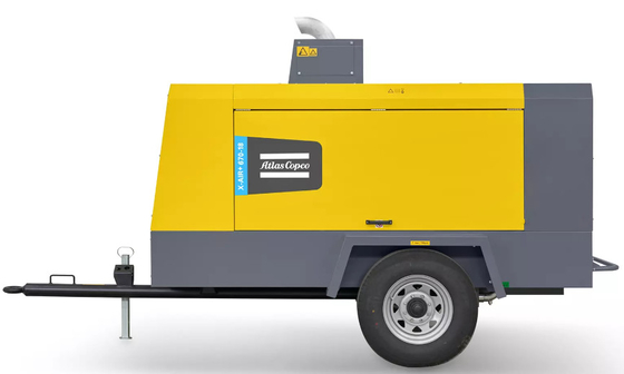 Atlas Portable Compressor X-AIR+670-18 Perfecte combinatie van betrouwbaarheid en efficiëntie voor uw bedrijf