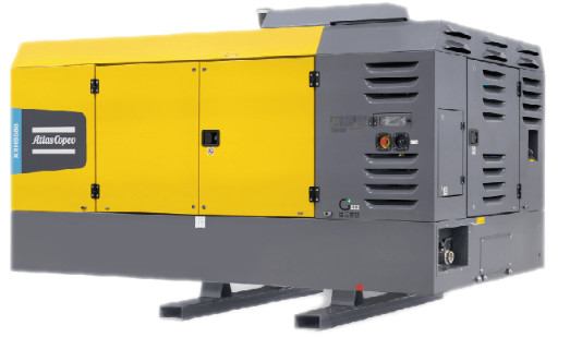 Atlas Copco draagbare compressor XRHS 888 voor stabiele druk en gasvolume in geothermische waterputten en leidingen