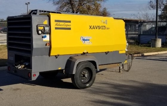 XAVS 650 Draagbare compressor voor volle belasting 2000 rpm Draagbare
