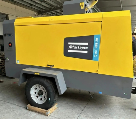 X-AIR+ 688-20 Motormodel B6.7CS4 Draagbare Compressor in Geel voor Prestaties Onderweg
