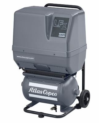 Olievrije Atlas-schroefluchtscompressor LFX Compact zuiger 62-64 dB geluidsniveau