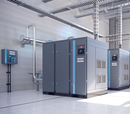 Olievrij ZE ZA VSD, lage druk Atlas schroef luchtcompressor EMC certificaat