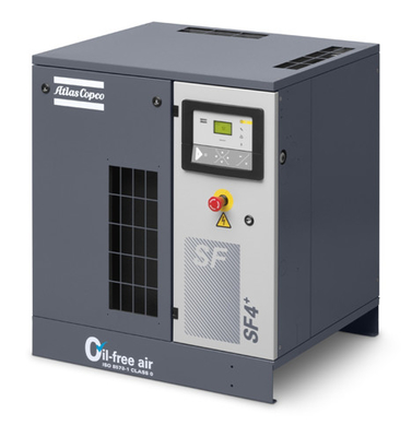 22kw water-injecteerde Atlas schroef luchtcompressor AQ 22 VSD olievrij