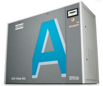 55kw olievrij Atlas schroef luchtcompressor water geïnjecteerd AQ 55 VSD