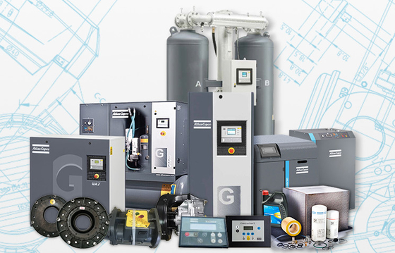 37kw Atlas GA 37 VSD +, olie geïnjecteerde roterende Atlas schroef luchtcompressor