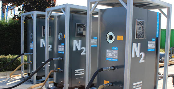NGP115 Atlas stikstof, PSA stikstofgasgenerator 1191kg Gewicht