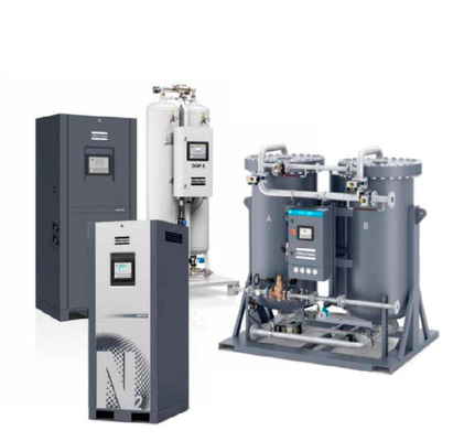 NGP900 N2 Generator Atlas 97.6x99.2x124.4 inch Afmetingen