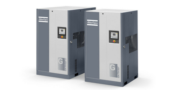 75kW Atlas schroef luchtcompressor GA serie GA 75 73dB ((A) geluidsniveau ISO 8573-1