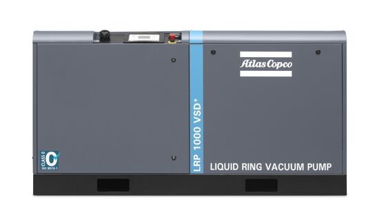LRP 1000 VSD+ Motor AC vacuümpomp met afmetingen 1950x810x1020 MM en FAD 1050 kubieke meter per uur droog 1140 kubieke meter per uur nat