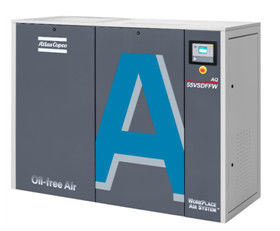 Olievrije Atlas schroef luchtcompressor 15kw AQ 15 VSD Water geïnjecteerd